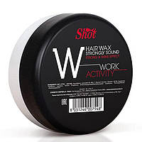 Воск сильной фиксации с эффектом блеска Shot Work Activity Hair Wax Strongly Sound W 100мл