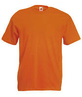 Футболка мужская однотонная хлопковая - 61-036-44 оранжевая