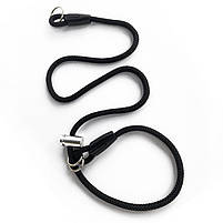 Нашийник-контролер для собак від 2 до 12 кг.  Dog Walking 60 см 7 мм чорний / Ривкова зашморг для собаки, фото 3