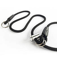 Нашийник-контролер для собак від 2 до 12 кг.  Dog Walking 60 см 7 мм чорний / Ривкова зашморг для собаки, фото 4