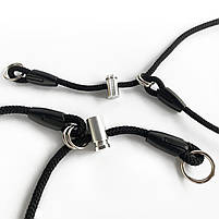 Нашийник-контролер для собак від 2 до 12 кг.  Dog Walking 60 см 7 мм чорний / Ривкова зашморг для собаки, фото 7