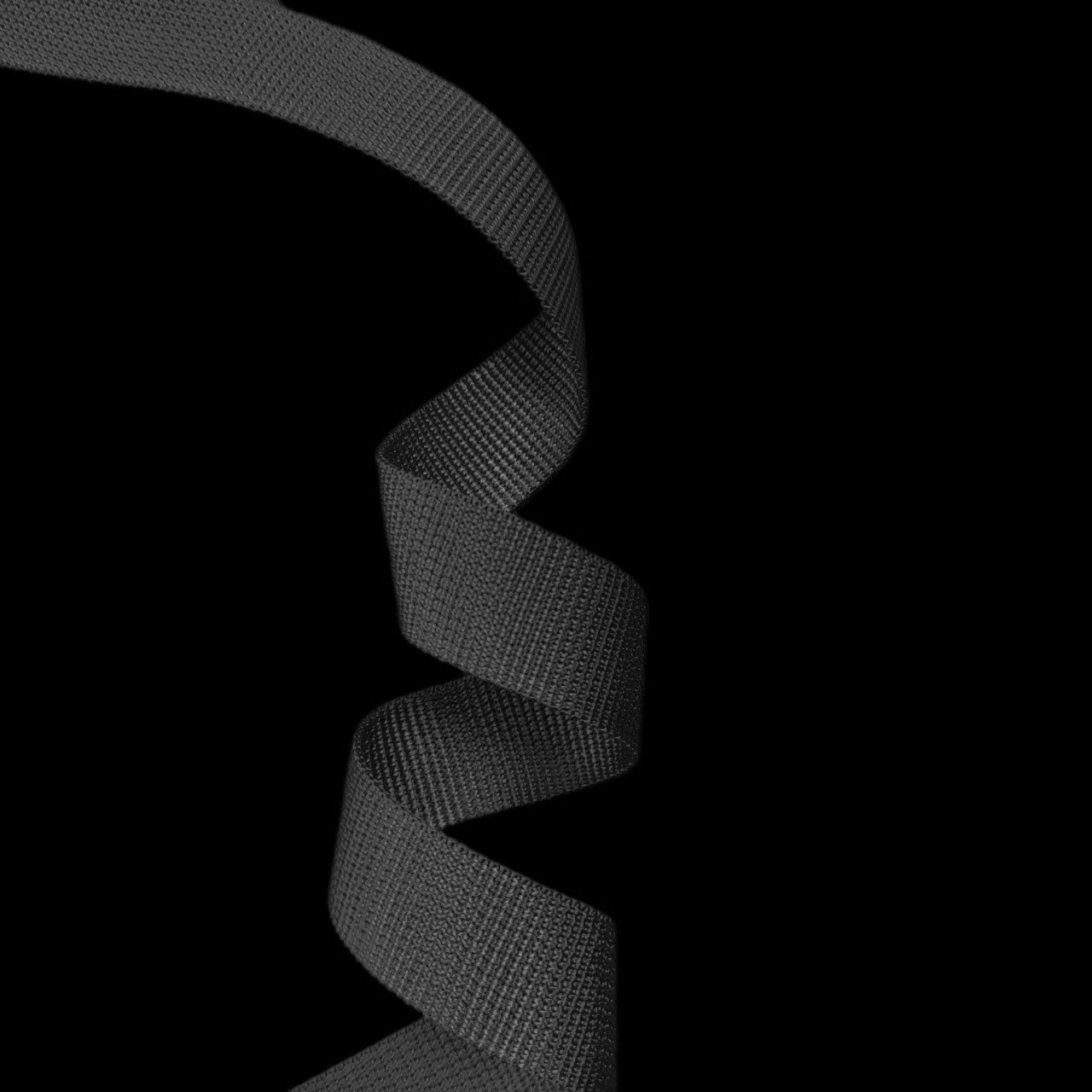 Стропа Стрічка ремінна поліамід 25мм чорний, фото 1