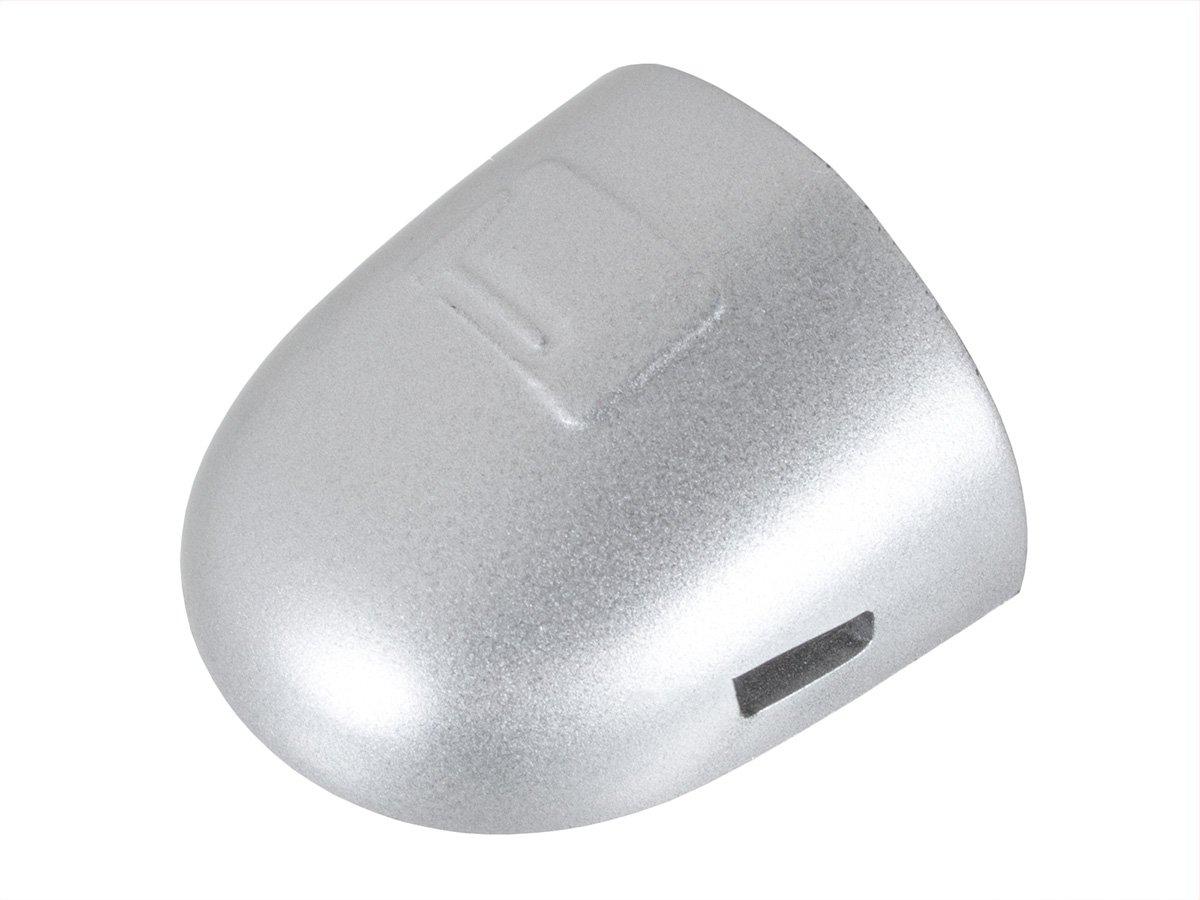 Renault Scenic II (03-09) кришка лівої зовнішньої ручки срібна без отвору, Рено Сценік 2, фото 1