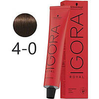 Крем-краска для волос Schwarzkopf Igora Royal 4-0 Средне-Коричневый 60 мл