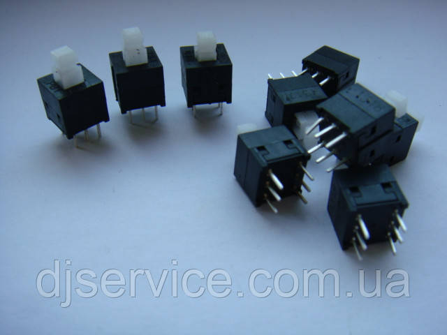 Кнопка типу Toneluck WH918700 6 pin з фіксацією для пультів Yamaha MG82CX, MG12/4 Soundcraft, Behringer