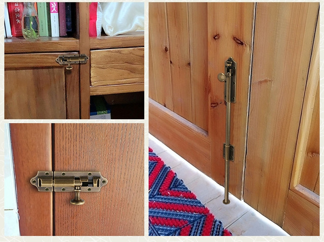 Варіанти класичних шпінгалетів для меблів і дверей