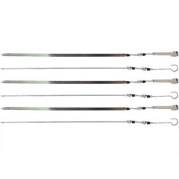 Шампури 60 см 6 штук із нержавіючої сталі 3136-60-1 Шампури для шашлику