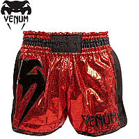 Шорты для тайского бокса кикбоксинга Venum Giant Foil Red Black
