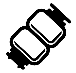 Пневмоподушка пневмобалон задній лівий / правий Audi A6 C8 (відновлений)