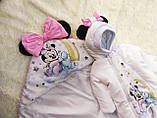 Яскравий весняний комплект на виписку з пологового будинку для новонародженої Мікі Маус ШкодаМода Рожевий, фото 5