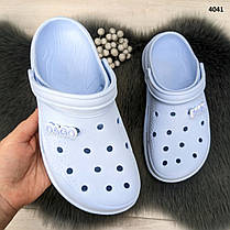 Сабо крокси жіночі піна світло-блакитні Даго Стиль, фото 3