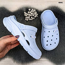 Сабо крокси жіночі піна світло-блакитні Даго Стиль, фото 4