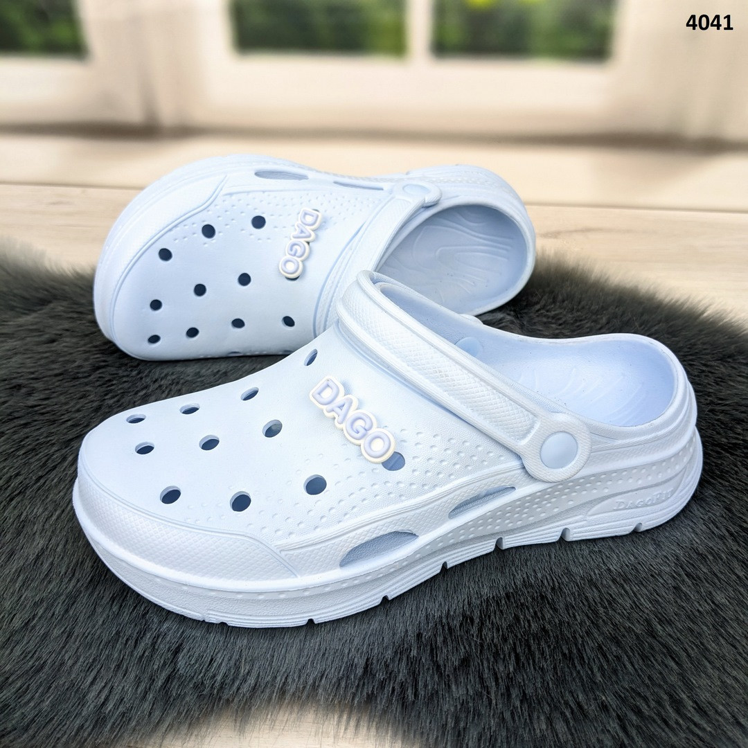 Сабо крокси жіночі піна світло-блакитні Даго Стиль