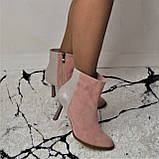 Шкіряні черевики ADAMS на шпильці, фото 3