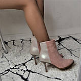 Шкіряні черевики ADAMS на шпильці, фото 2