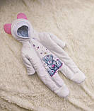 Яскравий весняний комплект на виписку з пологового будинку для новонародженої Ведмедик ШкодаМода Рожевий, фото 5