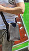 Сумка чоловіча вертикальна через плече з натуральної шкіри міська Катана, фото 10