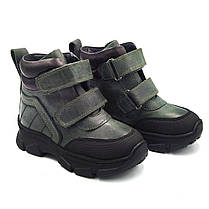 Дитячі ортопедичні черевики Ortomedica 364-07 профілактичні зелені, фото 3