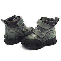 Дитячі ортопедичні черевики Ortomedica 364-07 профілактичні зелені, фото 4