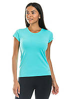 Женская спортивная футболка из бифлекса мятного цвета S