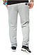 Чоловічі трикотажні спортивні штани (штани) Nike (Nike-7387-s-1), осінні весняні сірі. Чоловічий одяг, фото 3