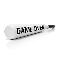 Бейсбольная бита с надписью "Game Over" Белый