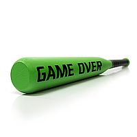 Бейсбольная бита с надписью "Game Over" Зеленый