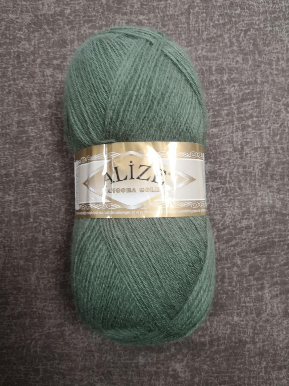 Пряжа для вязания Alize Ангора Голд Ализе цвет 180 травяной,1 моток 100г - фото 3 - id-p1771741372