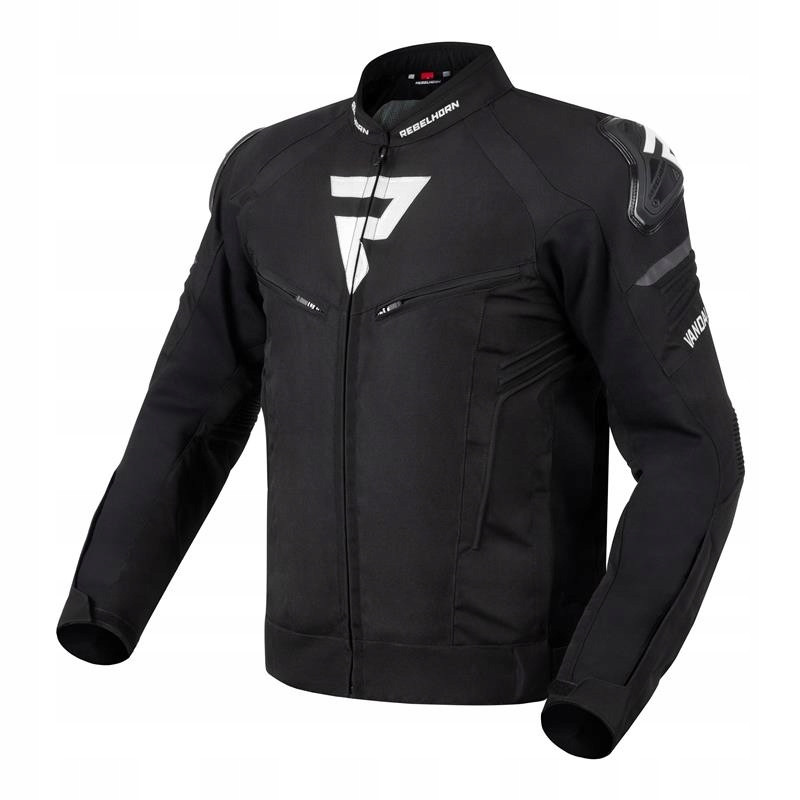 МОТОКУРТКА ТЕКСТИЛЬНА REBELHORN VANDAL BLACK/WHITE