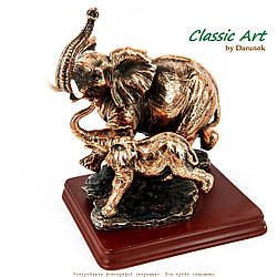 Статуетки слоники на підставці бігаючі вперед EWS540