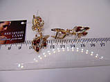 Золоті жіночі сережки з підвіскою 9,36 г Нові, фото 5