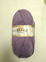 Пряжа для вязания Alize Ангора Голд Ализе цвет 312 т. лиловый,1 моток 100г