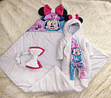 Велюровий стильний комплект на виписку з пологового для новонароджених Яскрава Мікі ШкодаМода Рожевий, фото 5