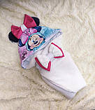 Велюровий стильний комплект на виписку з пологового для новонароджених Яскрава Мікі ШкодаМода Рожевий, фото 2