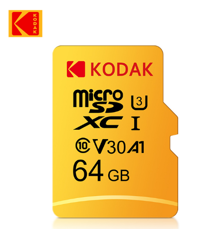 Карта пам'яті для телефону та планшета KODAK Micro SD 64 Gb class 10 U3 V30 A1