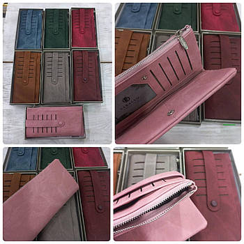 Гаманець жіночий на кнопці зі штучної шкіри в різних кольорах Glam