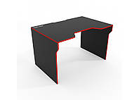 Стол компьютерный 120х80x75 см. "Lyu Kan" Геймерский, черный/красный