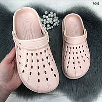 Сабо крокси жіночі пудрові м'яка піна Прогрес Україна, фото 2