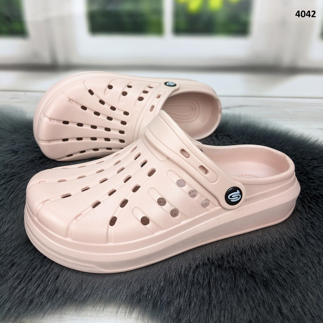 Сабо крокси жіночі пудрові м'яка піна Прогрес Україна