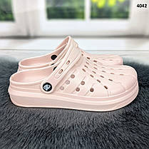 Сабо крокси жіночі пудрові м'яка піна Прогрес Україна, фото 4