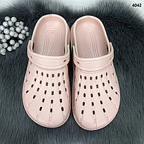 Сабо крокси жіночі пудрові м'яка піна Прогрес Україна, фото 3