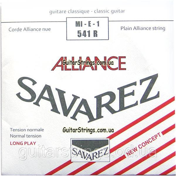 Струна Savarez 541R Alliance Normal Tension карбон для классической гитары Mi-1 - фото 1 - id-p1386589018