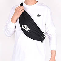 Сумка-бананка на пояс Nike Heritage Waistpack для хранения мелких предметов (DB0490-010)