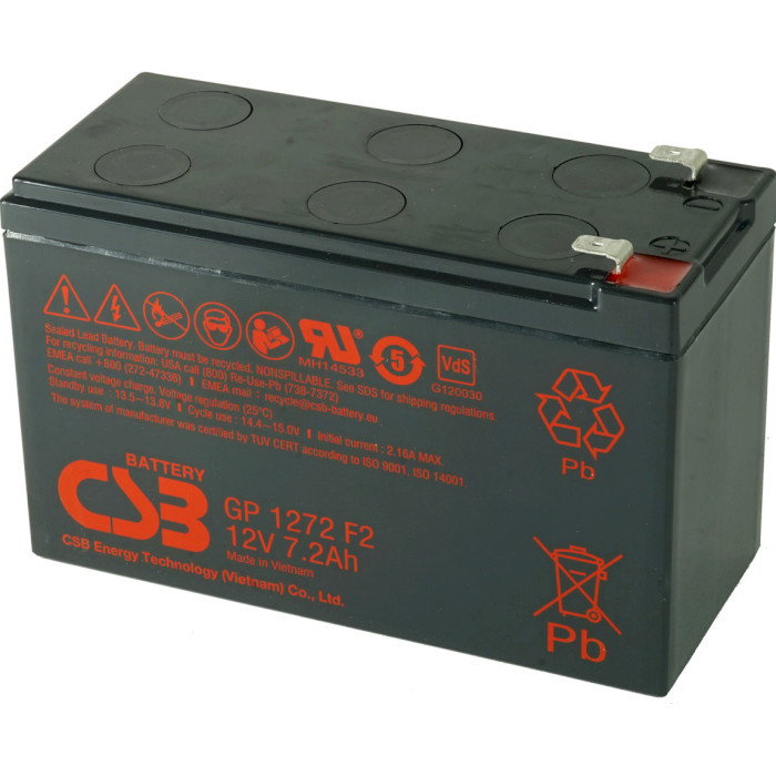 Акумуляторна батарея CSB GP1272F2 (12V-7,2Ah)