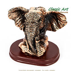 Статуетка голова слона з великими вухами "Символ стабільності" ES191