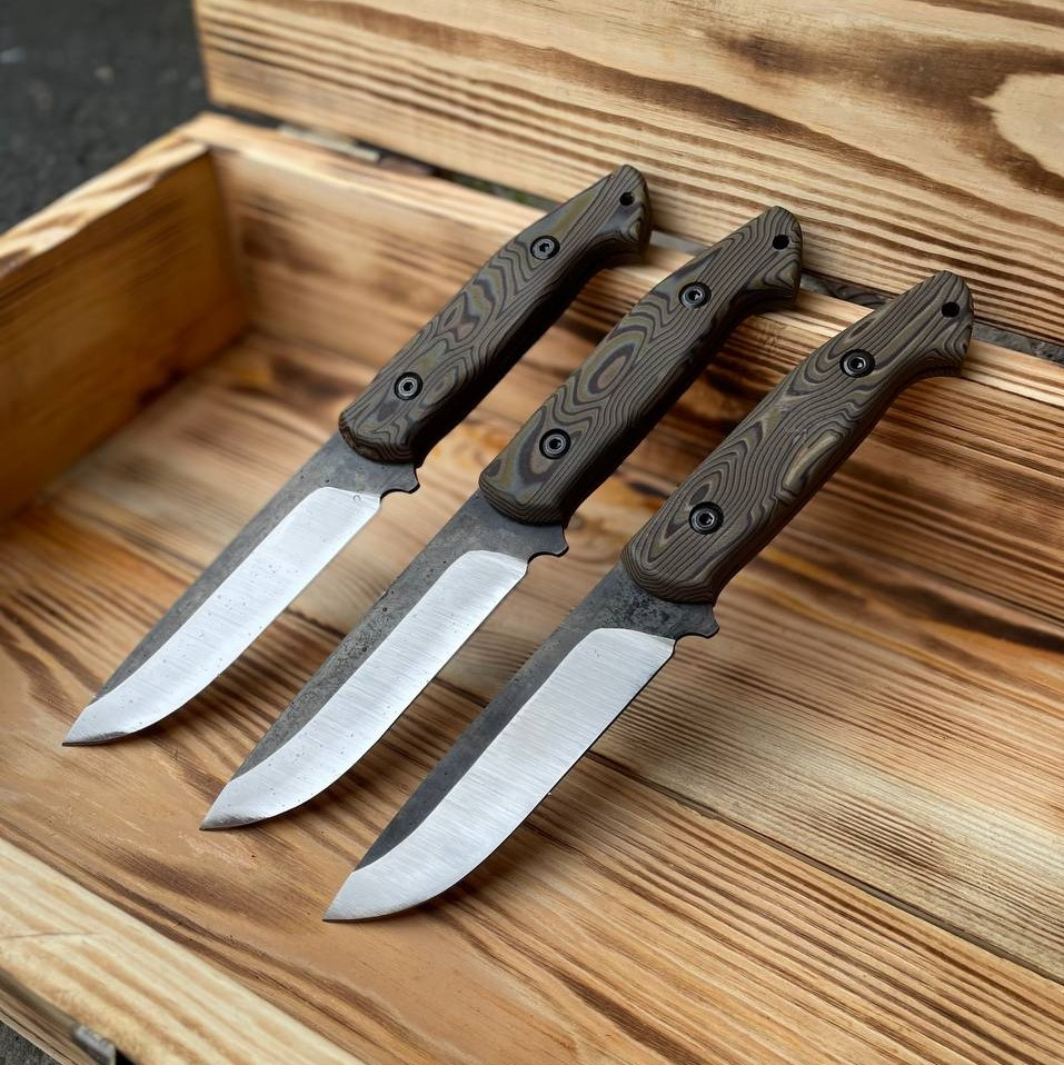 Ніж БУШКРАФТ №1 Gorillas BBQ туристичний (дерево) сталь 40х13, фото 1