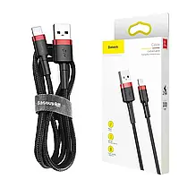 Кабель Baseus Cafule Cable USB - Lightning 2.4A 1м Grey/Black,Red/Black (CALKLF-B19)