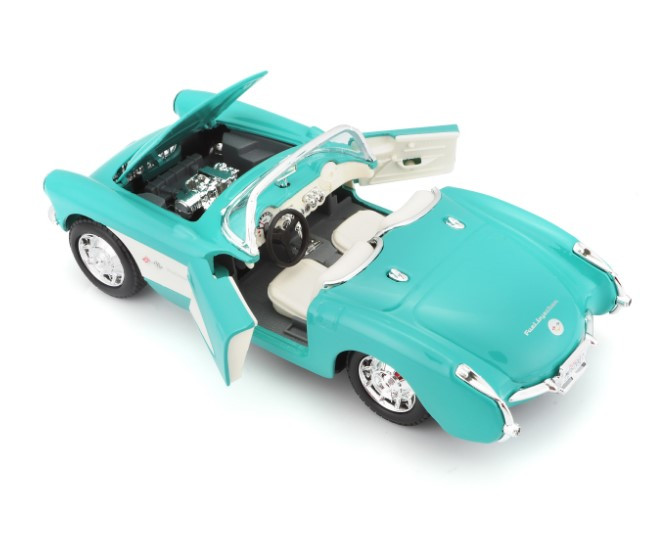 Автомодель Maisto 1:24 Chevrolet Corvette 1957 Голубой (31275 lt. blue) - фото 5 - id-p530878555