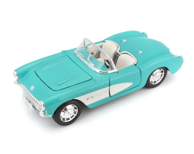 Автомодель Maisto 1:24 Chevrolet Corvette 1957 Голубой (31275 lt. blue) - фото 7 - id-p530878555