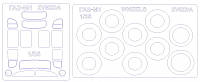 Маска для модели автомобиля ГАЗ-М1 (Zvezda)